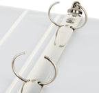 Amazon Basics 3-Ring Binder with Round Rings and Interior Pockets, 1-Inch, White, 4-Pack