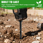 220-Pack 8-Inch Heavy Duty Plastic Landscape Edging Spikes – Spiral Anchoring Nails for Paver Edging, Weed Barrier Fabric, Artificial Turf & Garden Borders – Rust-Free Nylon Stakes