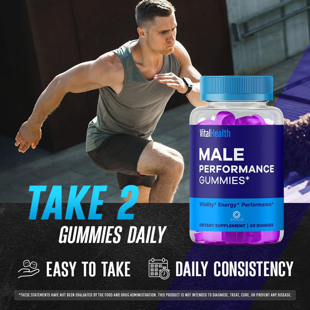 (3 Pack) Vital Health Gummies - Official VitalHealth Gummys Advanced Premium Formula Support Maximum Strength, All Natural Ingredients Vitamins for Overall Health & Wellness, 180 Gummies for 3 Months