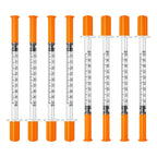 jeringas con agujas para inyectar, 0.5mL 31G 5/16" (8mm) jeringas de insulina, Individually Wrapped, 100 Pack