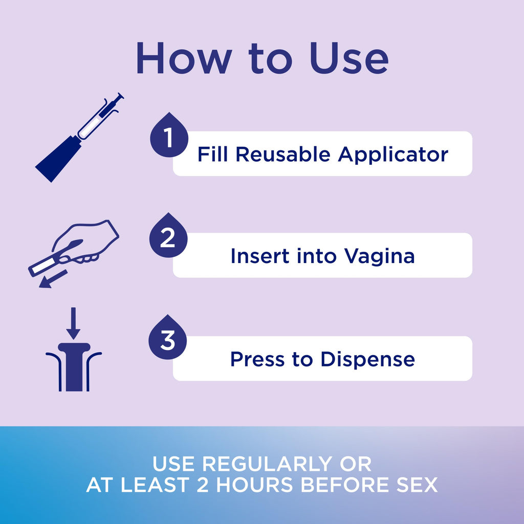 Replens Long-Lasting Vaginal Moisturizer, Relieves Vaginal Dryness for Up to 3 Days, Fragrance Free, 14 Applications