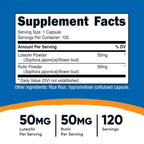 Nutricost Luteolin with Rutin Complex 100mg (50mg Luteolin, 50mg Rutin) 120 Capsules - Vegetarian, Non-GMO, Gluten Free