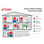 Kidde Smoke Detector, 10-Year Battery, Photoelectric Sensor Smoke Alarm, White