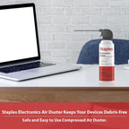 Staples Compressed Air Duster, 10 Oz Cans, 2-Pack