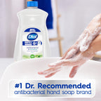 Dial Antibacterial Defense Liquid Hand Soap + Aloe, Aloe Scent, 52 Fl Oz Hand Soap Refill (Pack of 3), Dermatologist-Tested, Gentle Formula