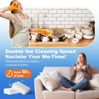 Dr.Wow 50 Ct Thick Melamine Sponges 1.18in - Sink, Bathtub & Tile Cleaner(Ultra-Durable)