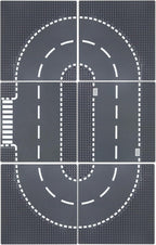 JNZong 6 Pack Road Base Plates for Building, Road Baseplates 100% Compatible with All Major Brands,Platten for City Sets(10"x10")
