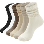 HAVE A TREE Women's Slouchy Crew Socks Cushioned Scrunch Boot Sock 6Mix