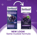 Sambucol Black Elderberry Syrup - Black Elderberry Liquid, Immune Support for Kids and Adults, High Antioxidants, Gluten Free - Original Formula - 7.8 Fl Oz, 2-Pack
