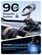 LISEN for MagSafe Car Mount [3800gf Strong Magnet&90+LBS Suction] 360° Adjustable Vacuum Magnetic Phone Holders for Your Car, for iPhone 18 Pro Max 17 16 15 14 13 12 Plus Air for Shower All Smartphone