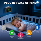 5 in 1 Carbon Monoxide Detectors, Natural Gas Detector with Dual Alarm & Bulit-in Battery, Propane CO Detector Plug in (Temp & Humidity) for Home RV Camping Travel (Black)