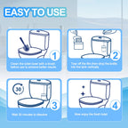 KIISIISO Toilet Bowl Cleaners-6 Pack, Automatic Toilet Tank Cleaner Tablets in Bottles, Long-Lasting Powerful Cleaning, Prevents Bathroom Stain & Odors Build Up, Septic Safe, Blue Water