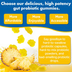Gut Health & Probiotic Gummies, 112.5 Billion CFU, Sugar Free - 8 Strains + Prebiotics + Herbs - for Digestive, Immune, Diarrhea & Bloating - Gut Health for Women & Men, 60 Counts Probiotics Gummies