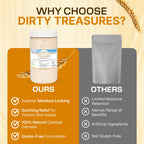 Dirty Treasures Colloidal Oatmeal Bath | Eczema & Itchy Skin Relief | Baby-Safe, 100% Natural, Fragrance-Free | 1 lb (16oz)