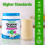 Orgain Organic Vegan Protein + 50 Superfoods Powder, Vanilla Bean - 21g Plant Based Protein, 8g Prebiotic Fiber, No Lactose Ingredients, Gluten Free, No Added Sugar, 1.12 lb (Packaging May Vary)