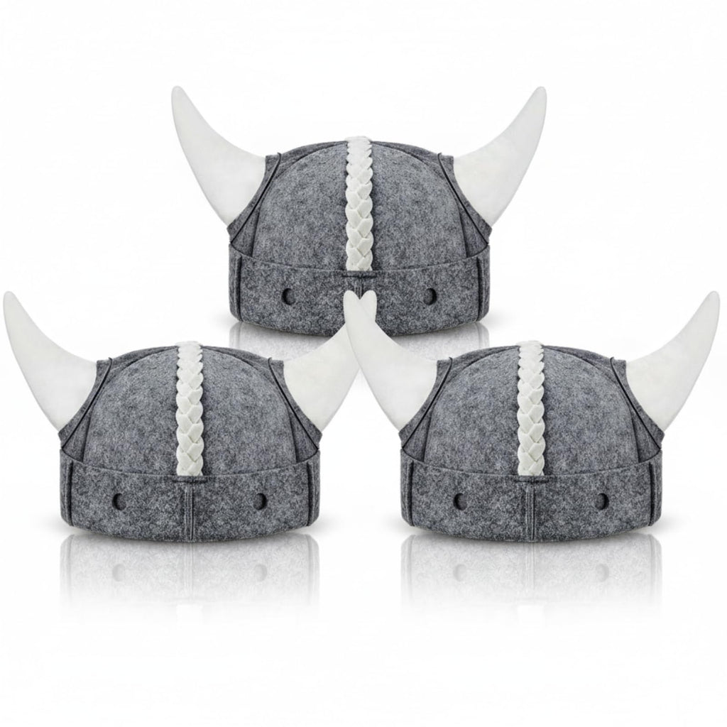 JaGely 2 Pcs Sauna Hat Viking Russian Banya Wool Sauna Cap for Women Men Finnish Ukraine Bath Accessories Gray and White