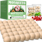 Mosquito Repellent for Patio 48 Balls - Natural Mosquito Repellent Indoor & Outdoor Use, Mosquito Deterrent for Yard - Long Lasting Mosquito Control for Camping, Travel & Home
