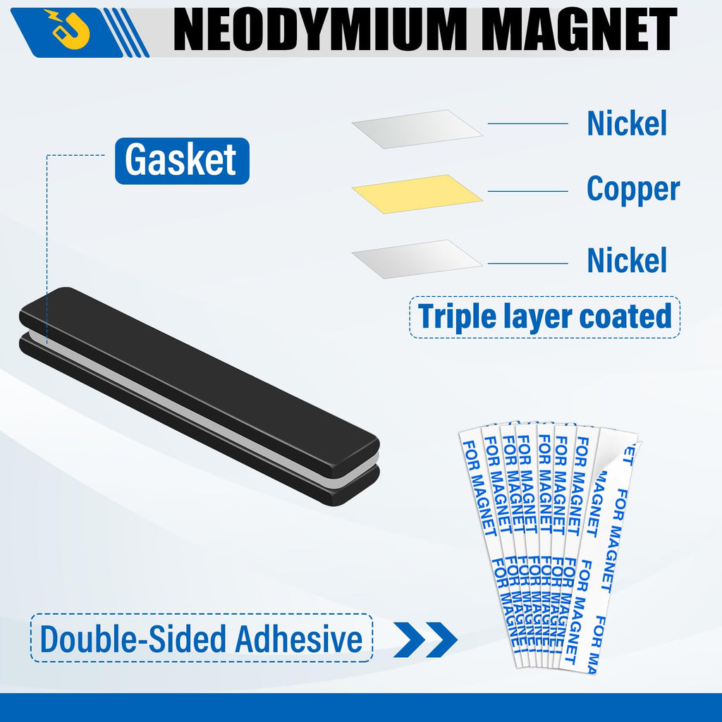 LOVIMAG Magnets Neodymium Magnet 6 Pack Strong Rare Earth Bar Adhesive
