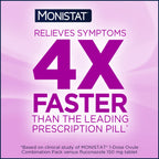 Monistat 7-Day Yeast Infection Treatment for Women, Miconazole Cream (45g Tube) with 7 Disposable Applicators & External Itch Relief Anti-Itch Cream (9g Tube) Combo Pack
