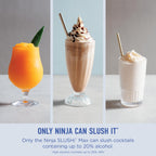 Ninja SLUSHi Max XXL Smart Frozen Drink Maker, Top Performance and Smart Technology, Party Size 150 Ounces Capacity, No Ice Needed, 6 Programs, Ideal Temp and Texture up to 12 Hours, Peach, FS605