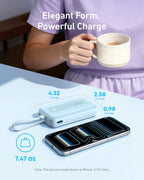 Anker Power Bank,10,000mAh 30W with USB-C Travel Essential Portable Charger