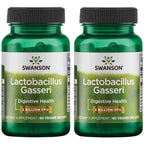 Swanson Lactobacillus Gasseri - Vegan Probiotic Supplement - Supports Energy Metabolism & Gut Health* - No Refrigeration Required - 60 Veggie Capsules (2 Pack)