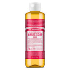 Dr. Bronner's Magic Soap Pure-Castile Liquid Soap (Rose, 32 Ounce) - Made with Regenerative Organic Certified Oils, 18-in-1 Uses: Face, Body, Hair, Laundry, Pets & Dishes, Concentrated, Vegan, Non-GMO