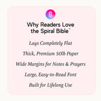 Official Spiral Bible in a Year, 52 Week Bible Study Guide (Floral)