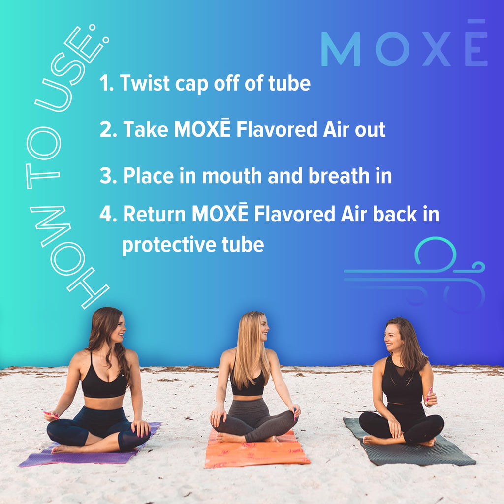 MOXE Natural Menthol Air Inhaler | Non-Electric Air Inhalers | Aromatherapy Scents for Relaxation & Focus - 3 Packs