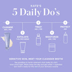 Kate Somerville Goat Milk Moisturizing Cleanser - Gentle Daily Face Wash for Sensitive Skin, Relieves Dry Skin & Tightness, 4 Fl Oz