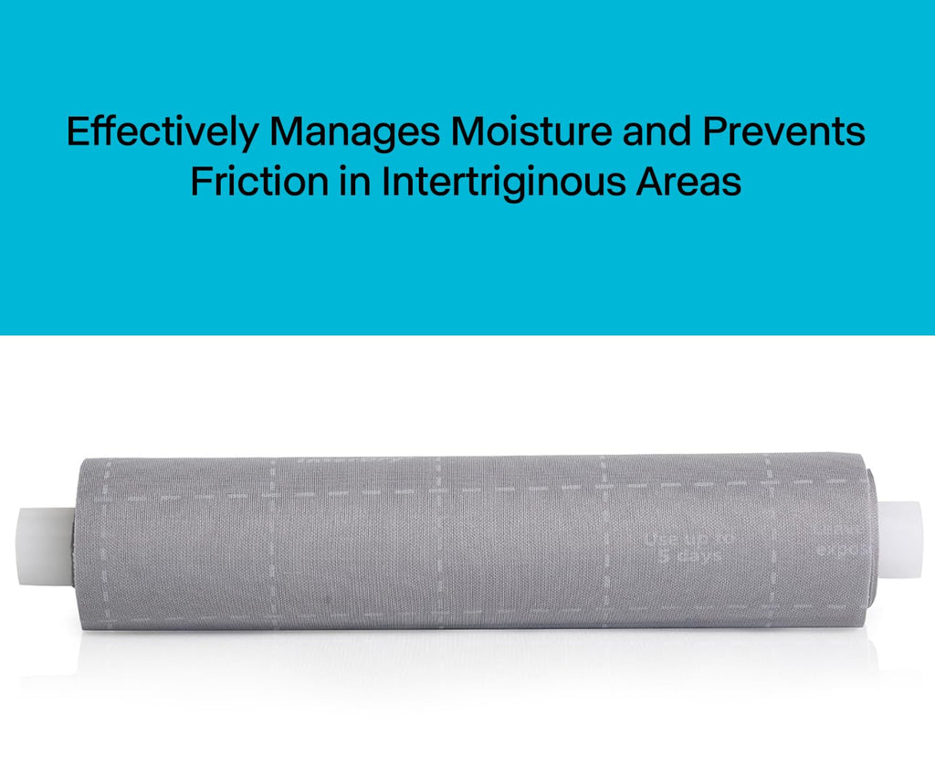 10"x144" Soft, Breathable Fabric Roll with Silver Complex – Ideal for Wound Care, Dressings, and Skin Fold Protection