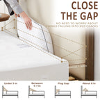 Homemate King Size（76"x10"x6"） Bed Wedge Pillow for Headboard - Bed Gap Filler(0-8") - Triangle Bloster Pillow Wedge - White