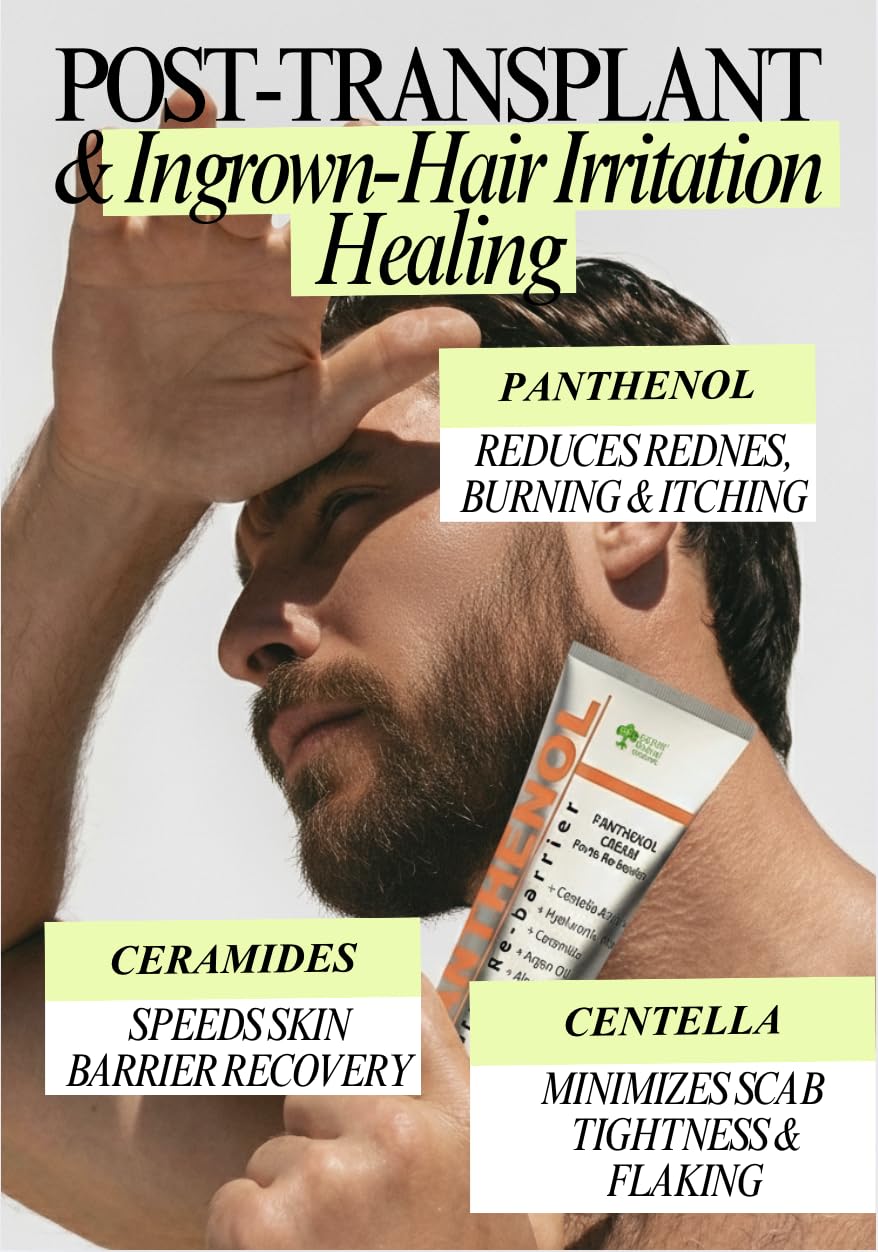 9% Panthenol Foam for Instant Redness Relief - Skin Barrier Repair with Aloe Vera & Hyaluronic Acid | Post Acne, Procedures, After Tattoo Care & Hair Transplant Spray | Safe for Baby & Sensitive Skin