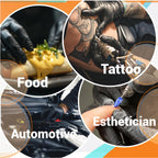 ASAP Black Nitrile Gloves Disposable Latex Free - 4 Mil, Powder Free, Food Safe, Kitchen & Medical Gloves - Durable Rubber Cleaning & Tattoo Supplies (X-Large, 1000 Count)