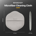 MAGEASY Microfiber Cleaning Cloth for Electronics, iPhone iPad MacBook, Car Screen Cleaner, Keyboards, Eye Glasses, Camera Lens Wipes - No Lint & Streak Free Thick Polishing Cloth Reusable