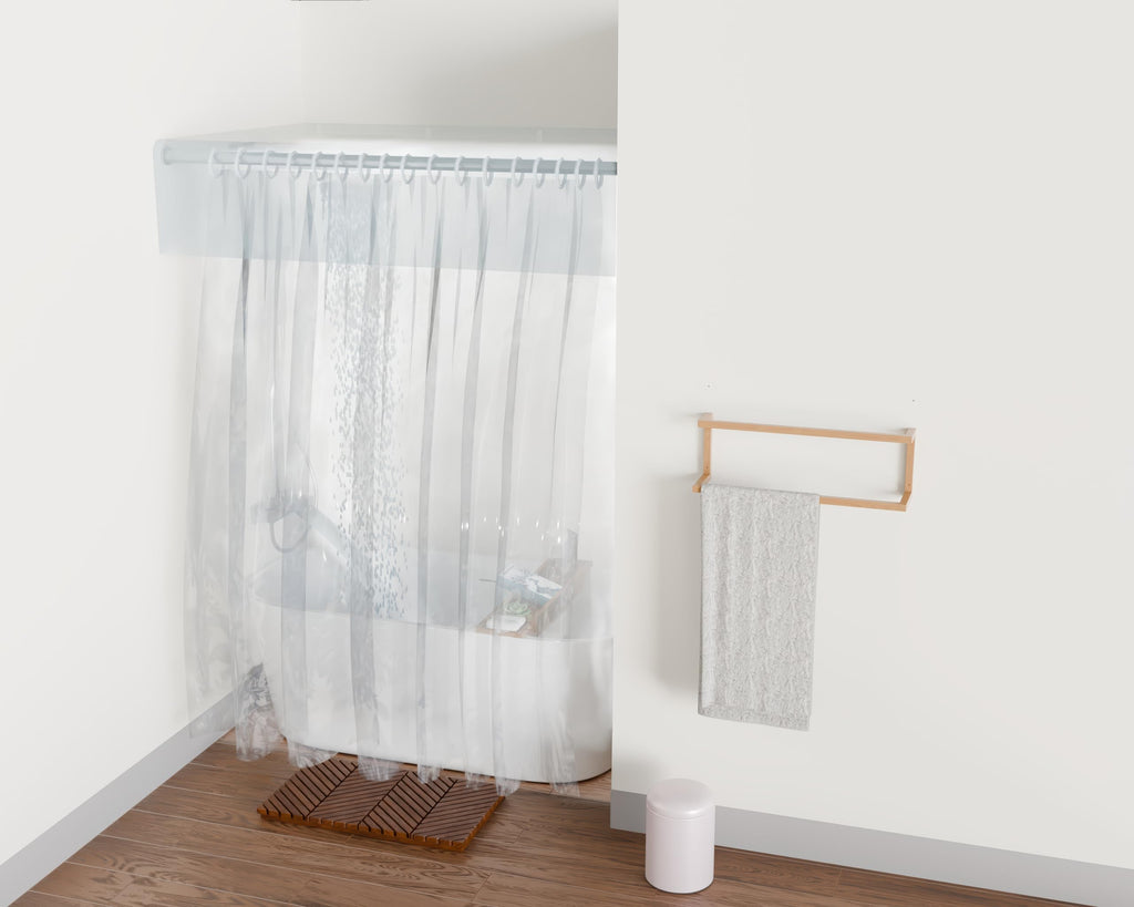 Home Sauna - Removable Sauna Steam Curtain | for Steam Bath Detox & Spa Relaxation | Turn Your Existing Shower into a Personal Steam Sauna | Fits with Existing Shower Curtain Liner