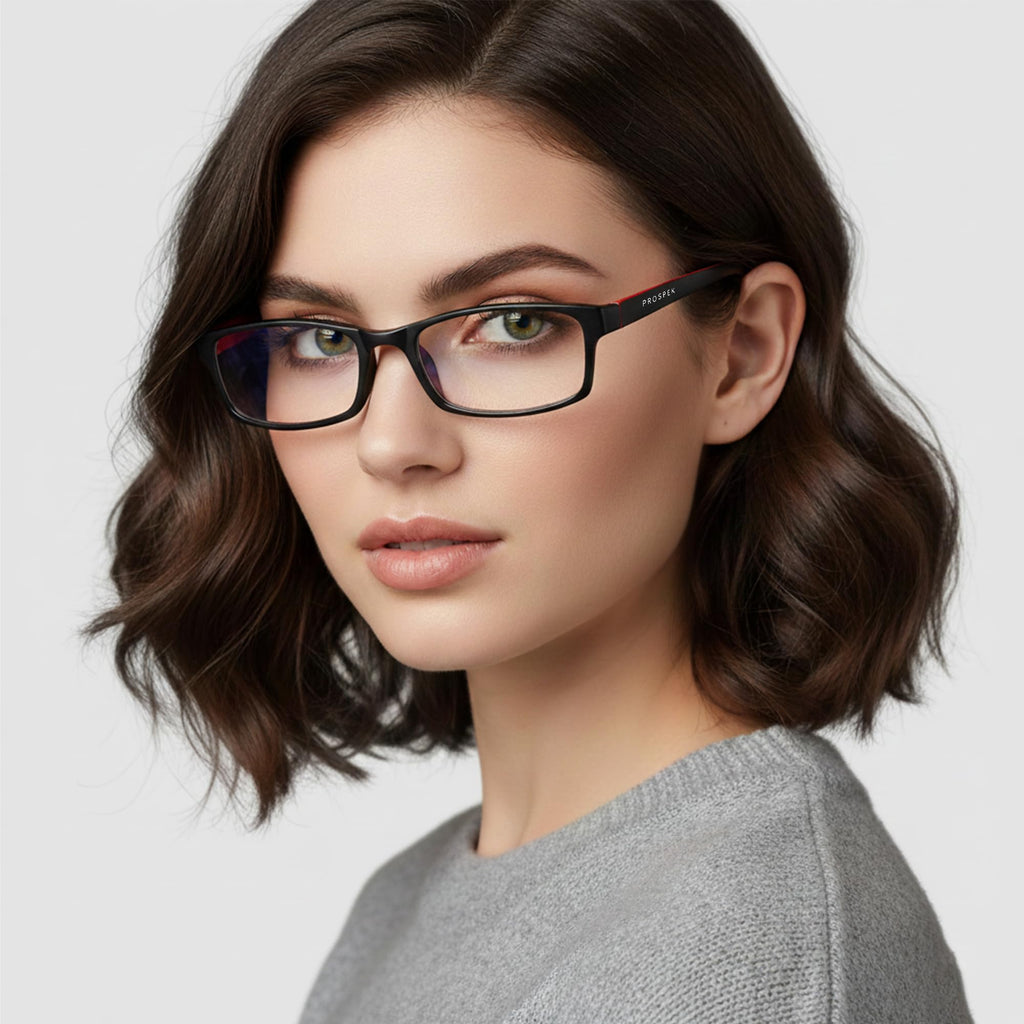 PROSPEK Blue Light Reading Glasses for Men and Women, Computer Reading Glasses 1.75 with Blue Light Protection and Clear Lens, Anti Eyestrain Glasses