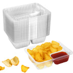 zandfelo 100 Pcs 12oz 6.5''x5'' Plastic Nacho Trays