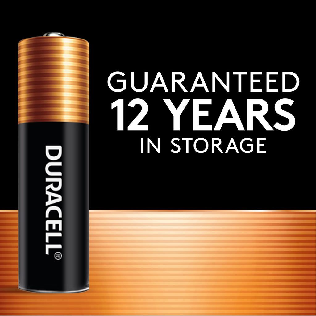 Duracell Coppertop AAA Batteries, 28 Pack, 12-Year Shelf Life, Storage Tray