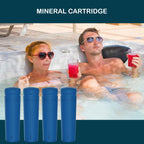 Nayoku Mineral Cartridge Replacement Compatible with Frog @Ease in-Line SmartChlor Mineral Cartridge System for Marquis, Caldera, Artesian & Hot Springs Spas CYA Free, for up to 600 Gallons (4 Pack)