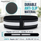 PlayActive Sacroiliac SI Joint Hip Belt - Sciatica Belt and Lower Back Support Brace for Women and Men - Hip Braces for Hip Pain - Pelvic Support Belt, Trochanter Belt for Pain Relief (XL-XXL/Black)