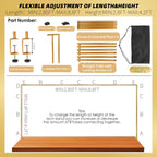 Purdge Over the Table Rod Stand with Clamps, Adjustable Gold Table Arch