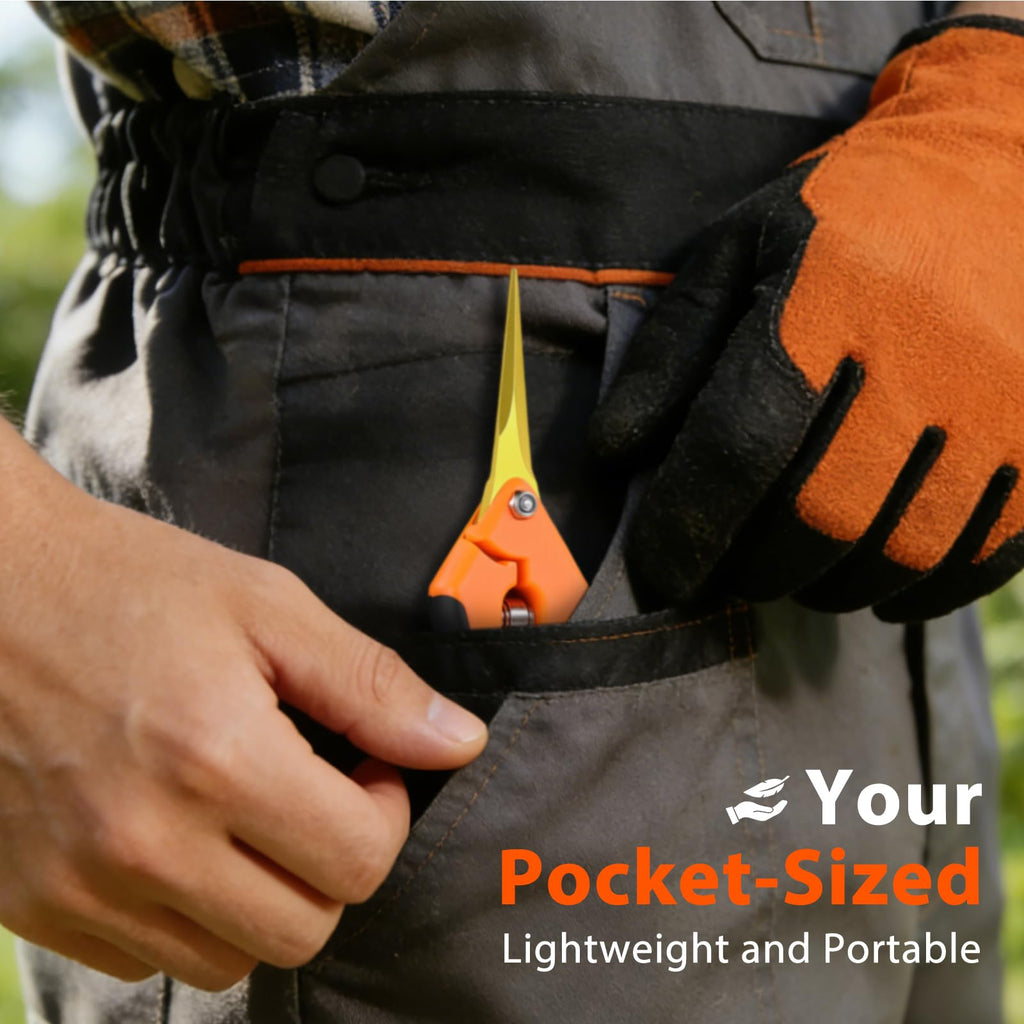 DECERK® Bypass Pruning Shears & Garden Snips for Cutting Stems & Branches