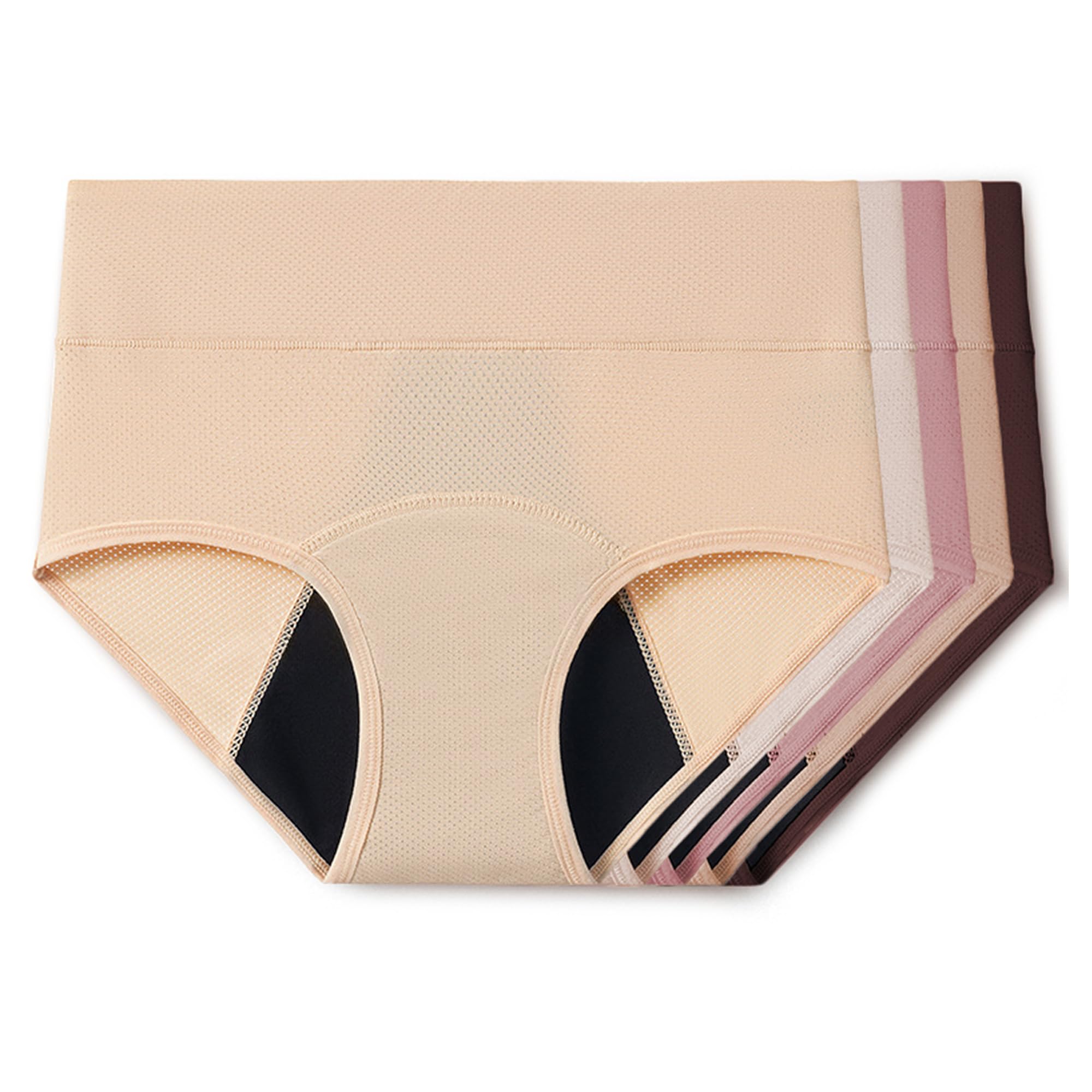 Everdries Washable & Reusable Incontinence Underwear for Women Over 60 - Leakproof, Discreet, Absorbent, Machine-Washable Panties (Comfort Plus, XXL, Pack of 5)