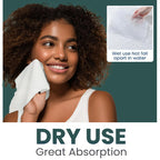 Ourmed Life Disposable Face Towels, Clean Facial Wash Cloth without Lint, Biodegradable Cleansing Dry Wipes, Skincare and Makeup Remover Towels for Sensitive Skin (Unscented, 180 Count, Pack of 1)
