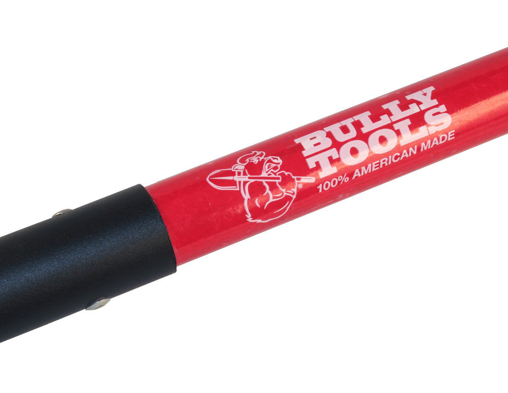 Bully Tools Floor Scraper - Heavy Duty 7-Gauge Scraper with Fiberglass D-Grip Handle for Tile Removal, Carpet Removal, Ice & Mud Scraping, Landscaping Tools, Flat Shovel - 100% Made in the USA, 7-Inch