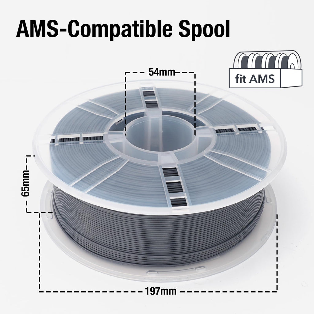 YXPOLYER PLA Plus Filament Food Contact Safe 1kg 1.75mm Graphite Gray
