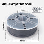 YXPOLYER PLA Plus Filament Food Contact Safe 1kg 1.75mm Graphite Gray