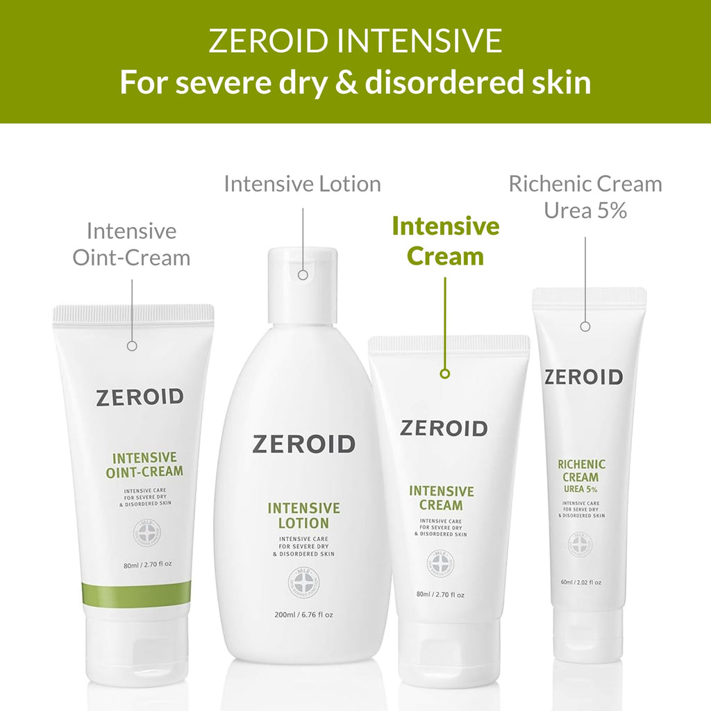 ZEROID | Intensive Cream | Face Moisturizer for Dry & Disordered Skin | Face Cream for Sensitive Skin | Face Lotion For Skin Barrier Repair | Korean Skincare | Korean Moisturizer | 2.7 fl oz (80ml)