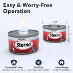 Sterno Safe Heat PowerPad Chafing Fuel, 4-Hour Burn, 12 Pack
